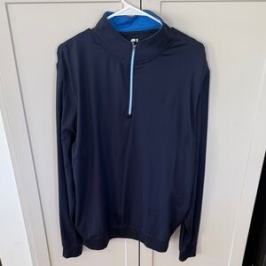 FootJoy Men's Navy Blue Zip Up Sweater